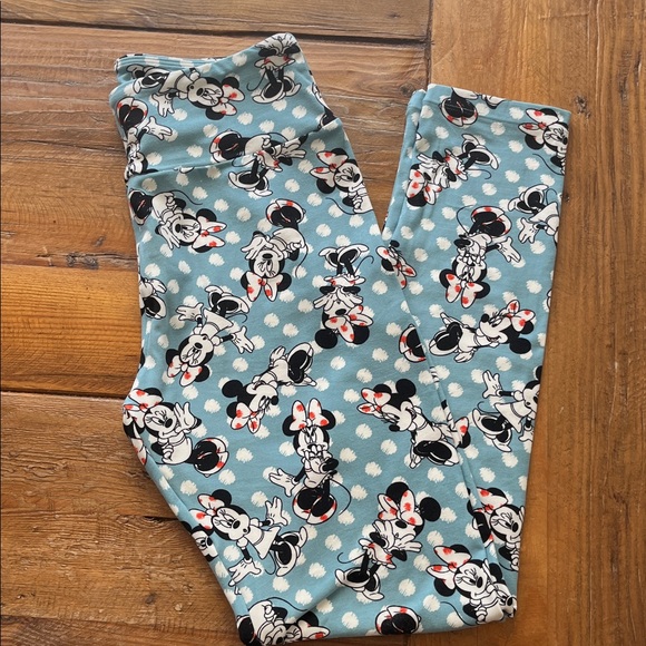 LuLaRoe Pants - LuLaRoe Blue Leggings with Minnie Mouse Print